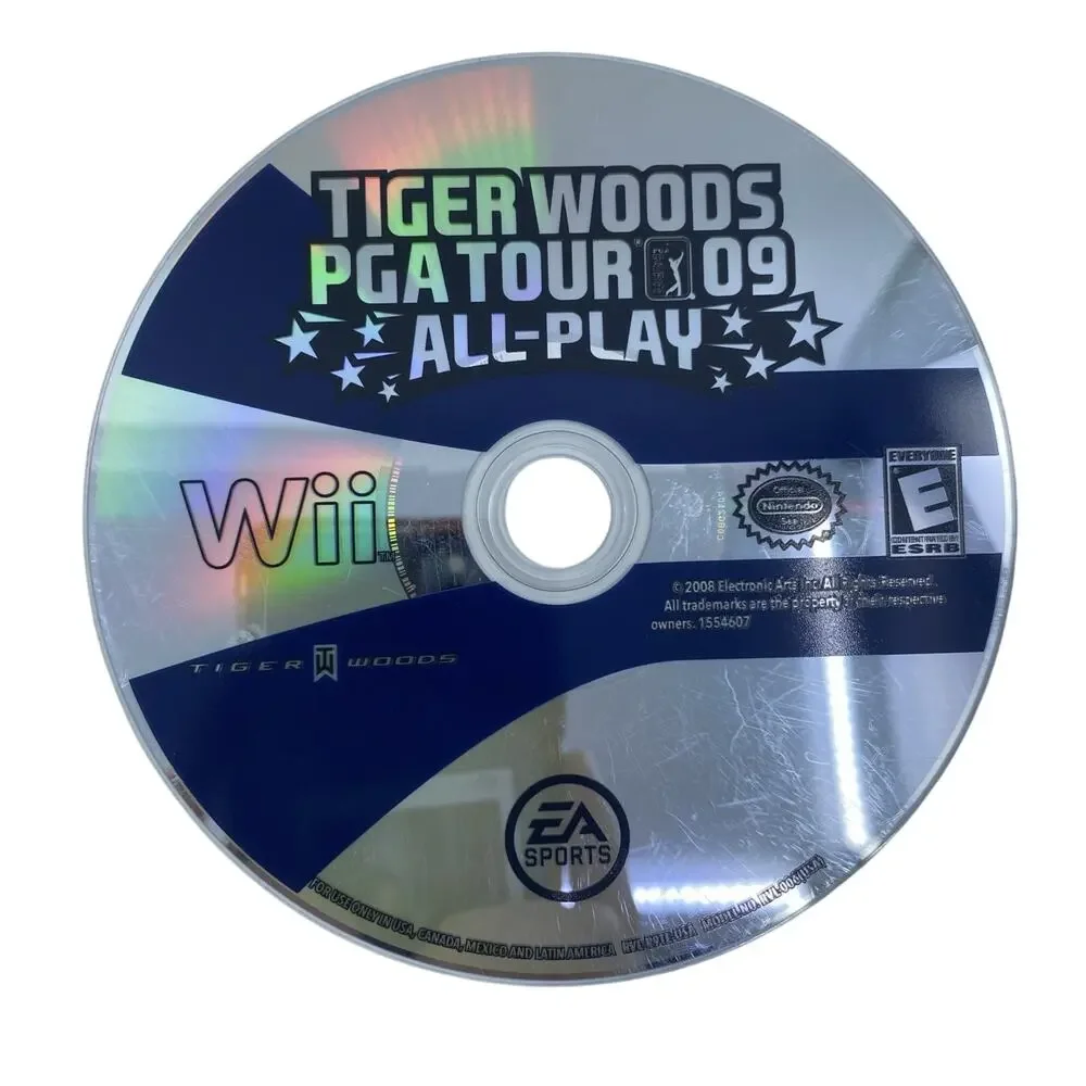 Nintendo Wii Sports 2 Game Lot Tiger Woods PGA Tour 09 Madden NFL 10 CIB Tested